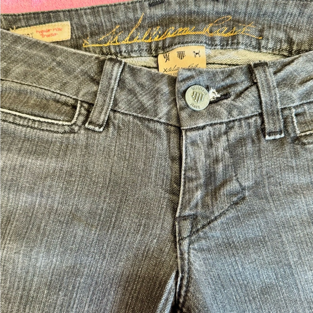 William Rast vintage low rise boot cut black wash jeans size 28